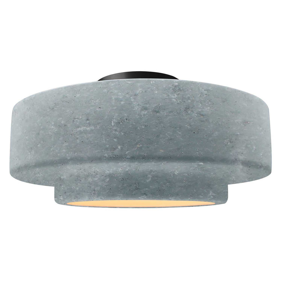 Radiance One Light Semi-Flush Mount in Concrete Justice Designs