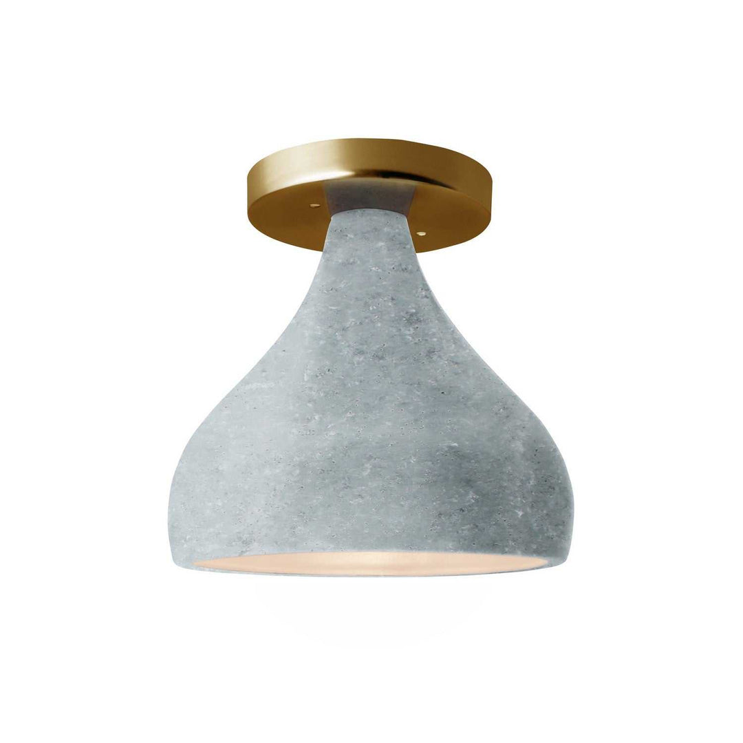 Radiance One Light Semi-Flush Mount in Concrete Justice Designs