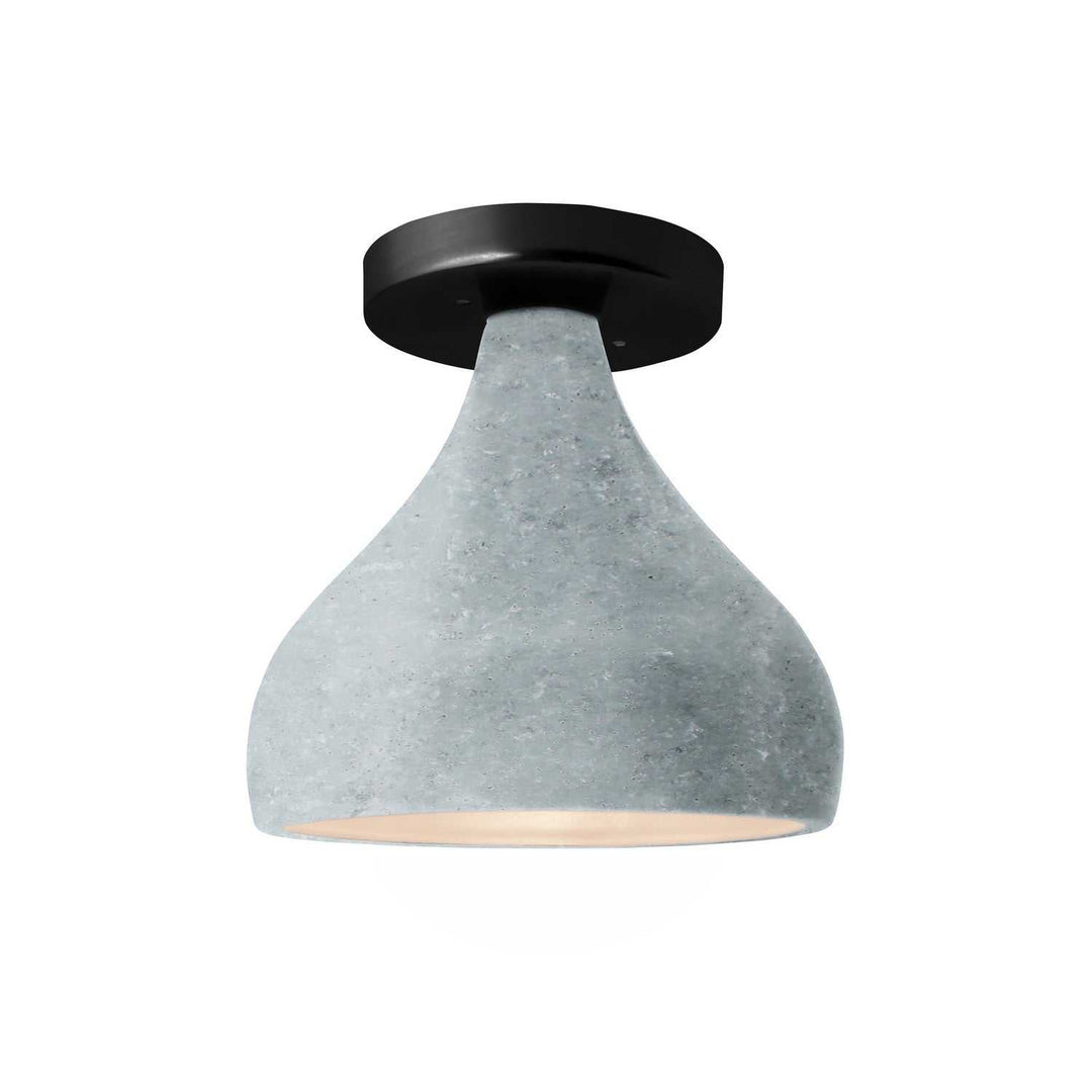 Radiance One Light Semi-Flush Mount in Concrete Justice Designs