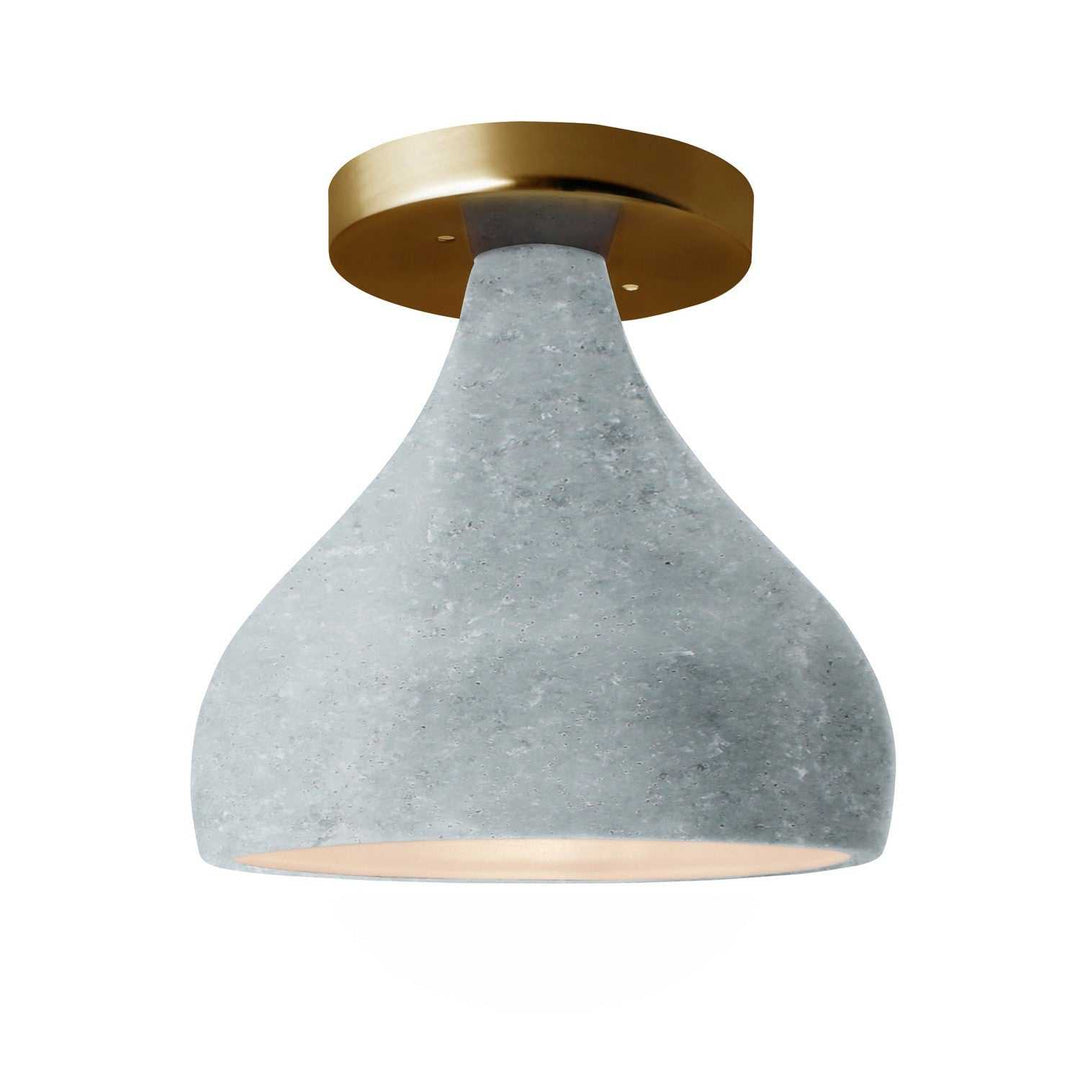 Radiance One Light Semi-Flush Mount in Concrete Justice Designs