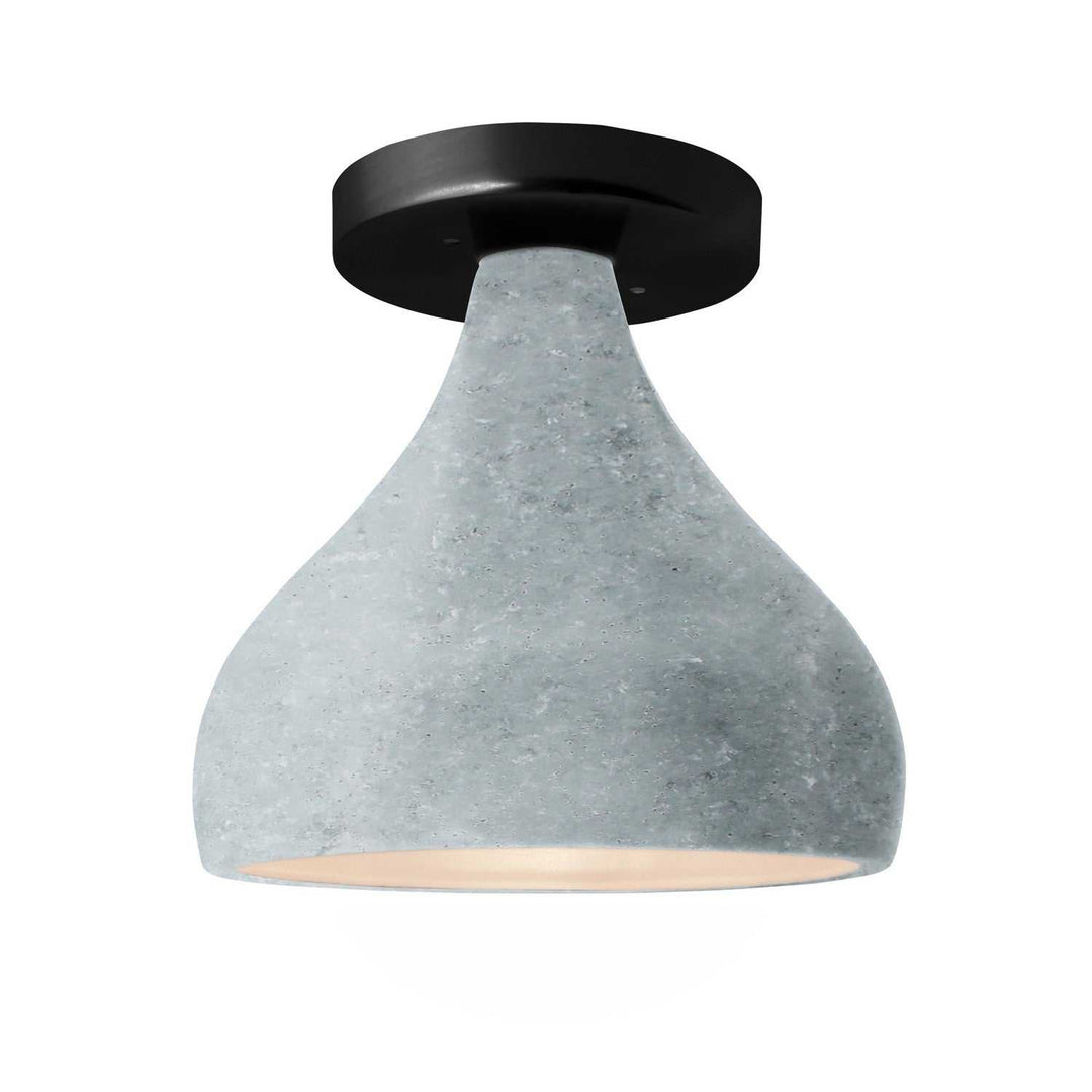 Radiance One Light Semi-Flush Mount in Concrete Justice Designs
