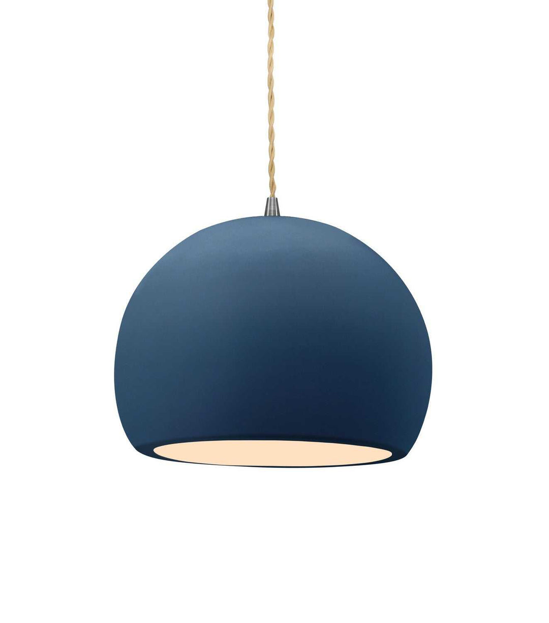Radiance One Light Pendant in Midnight Sky w/ Matte White Justice Designs