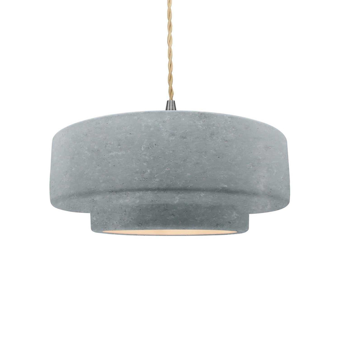 Radiance One Light Pendant in Concrete Justice Designs