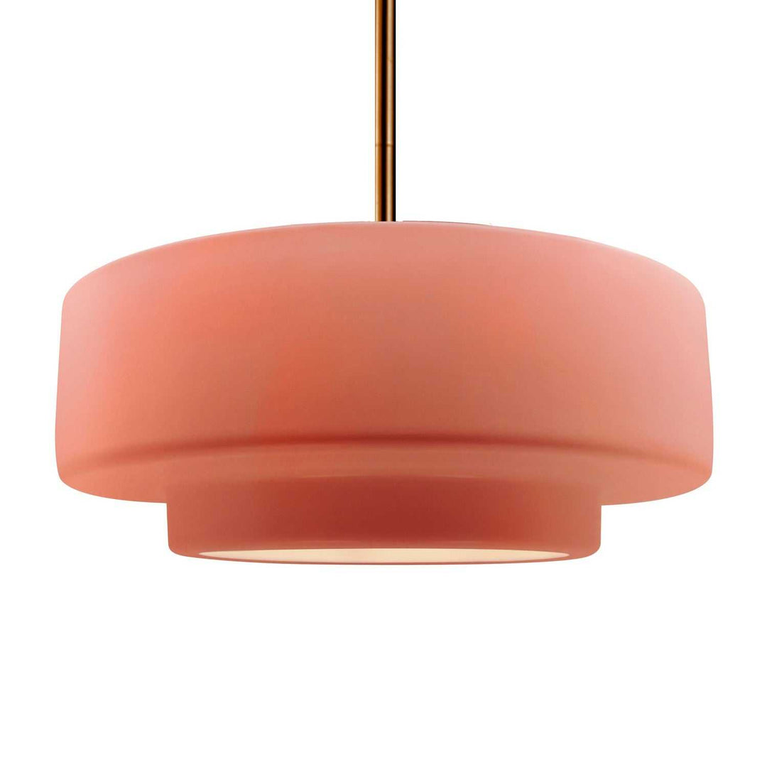 Radiance One Light Pendant in Gloss Blush Justice Designs