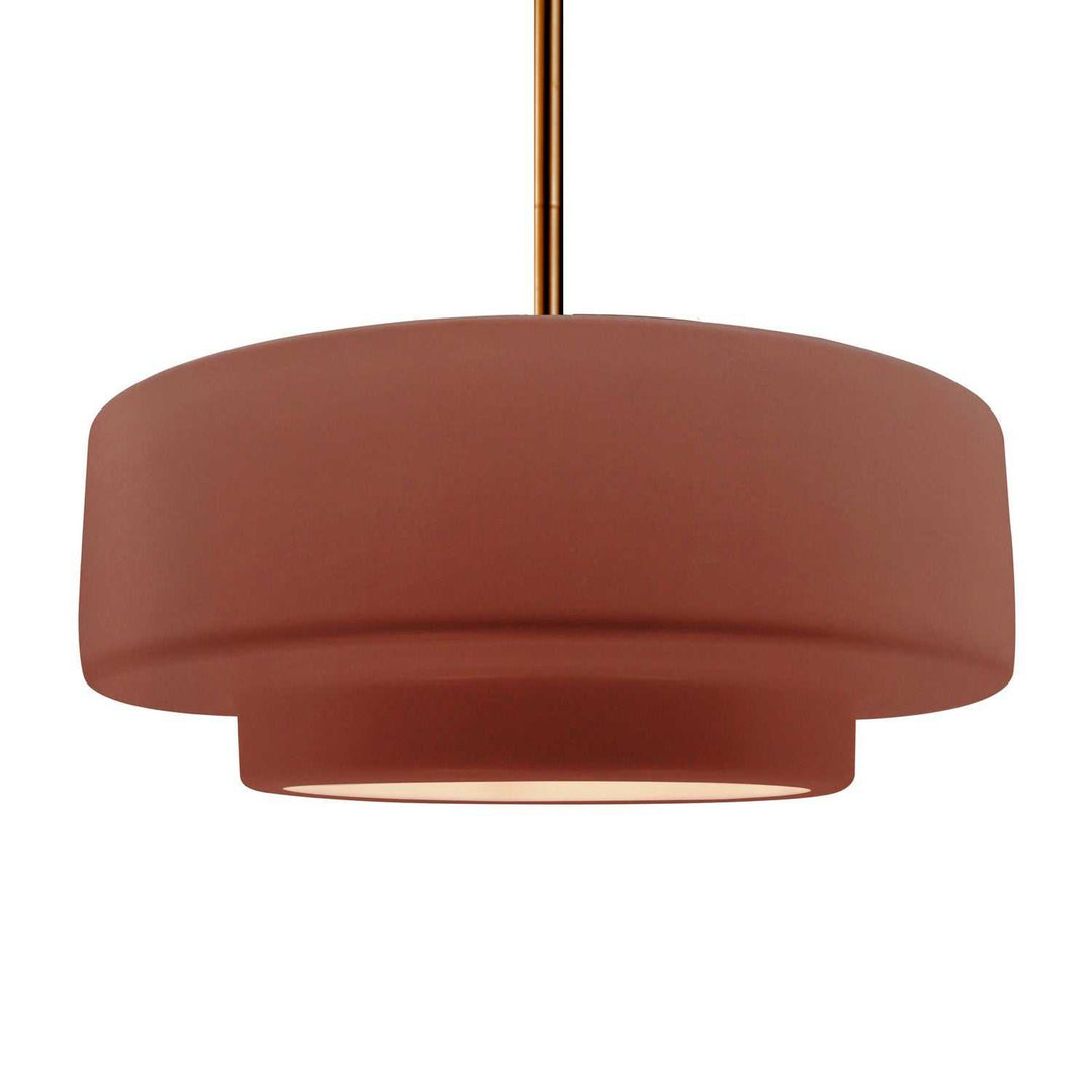 Radiance One Light Pendant in Canyon Clay Justice Designs