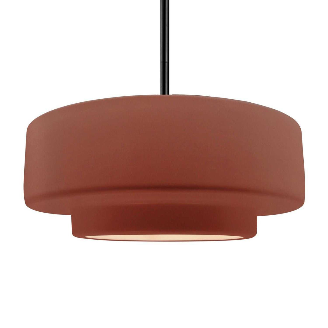 Radiance One Light Pendant in Canyon Clay Justice Designs