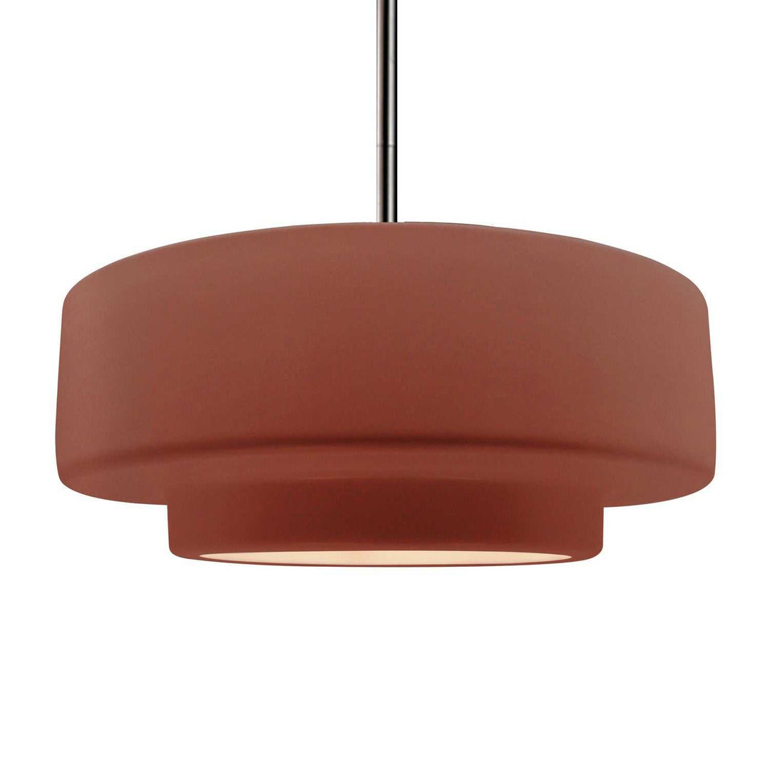 Radiance One Light Pendant in Canyon Clay Justice Designs