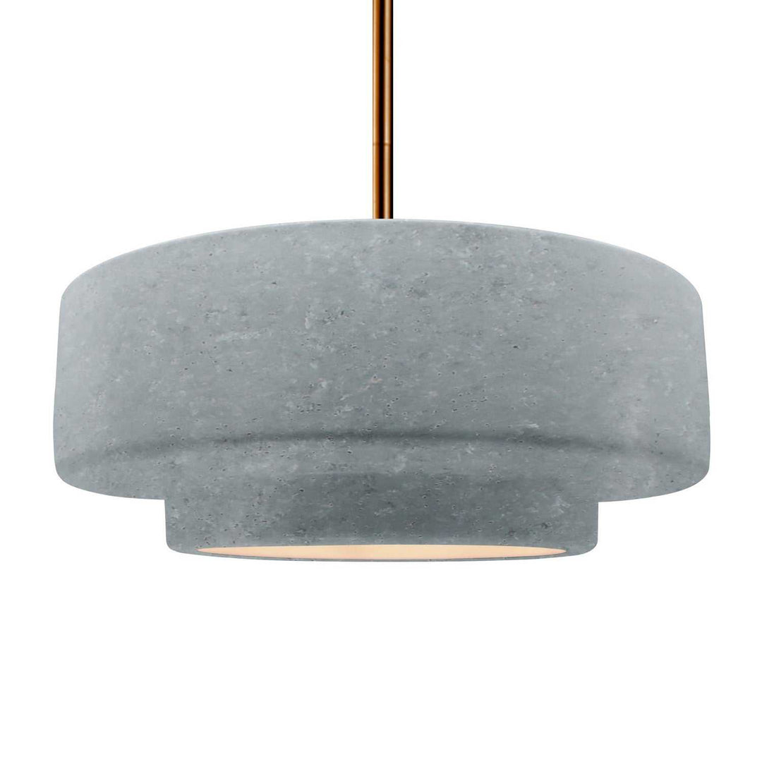 Radiance One Light Pendant in Concrete Justice Designs
