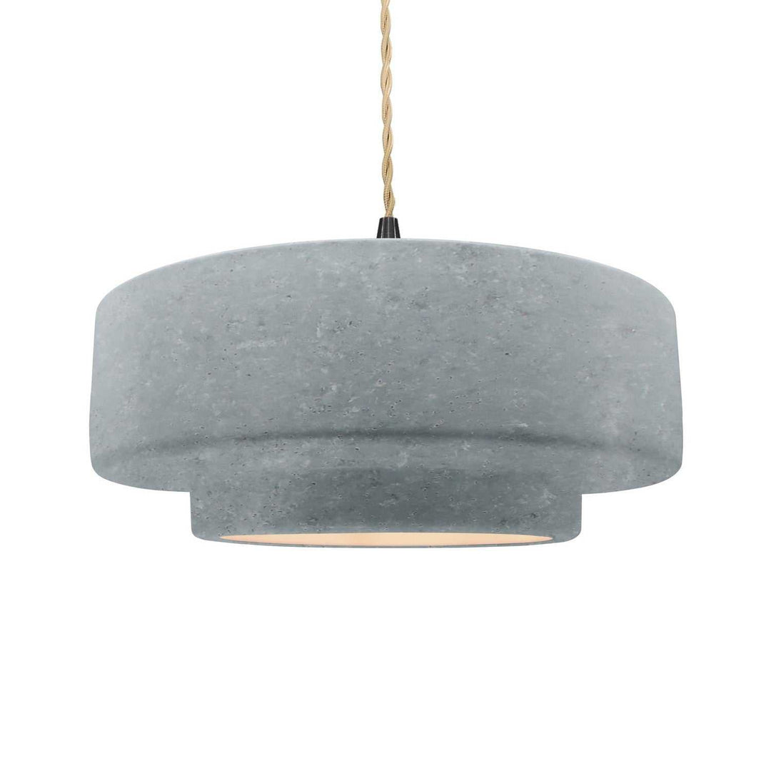 Radiance One Light Pendant in Concrete Justice Designs