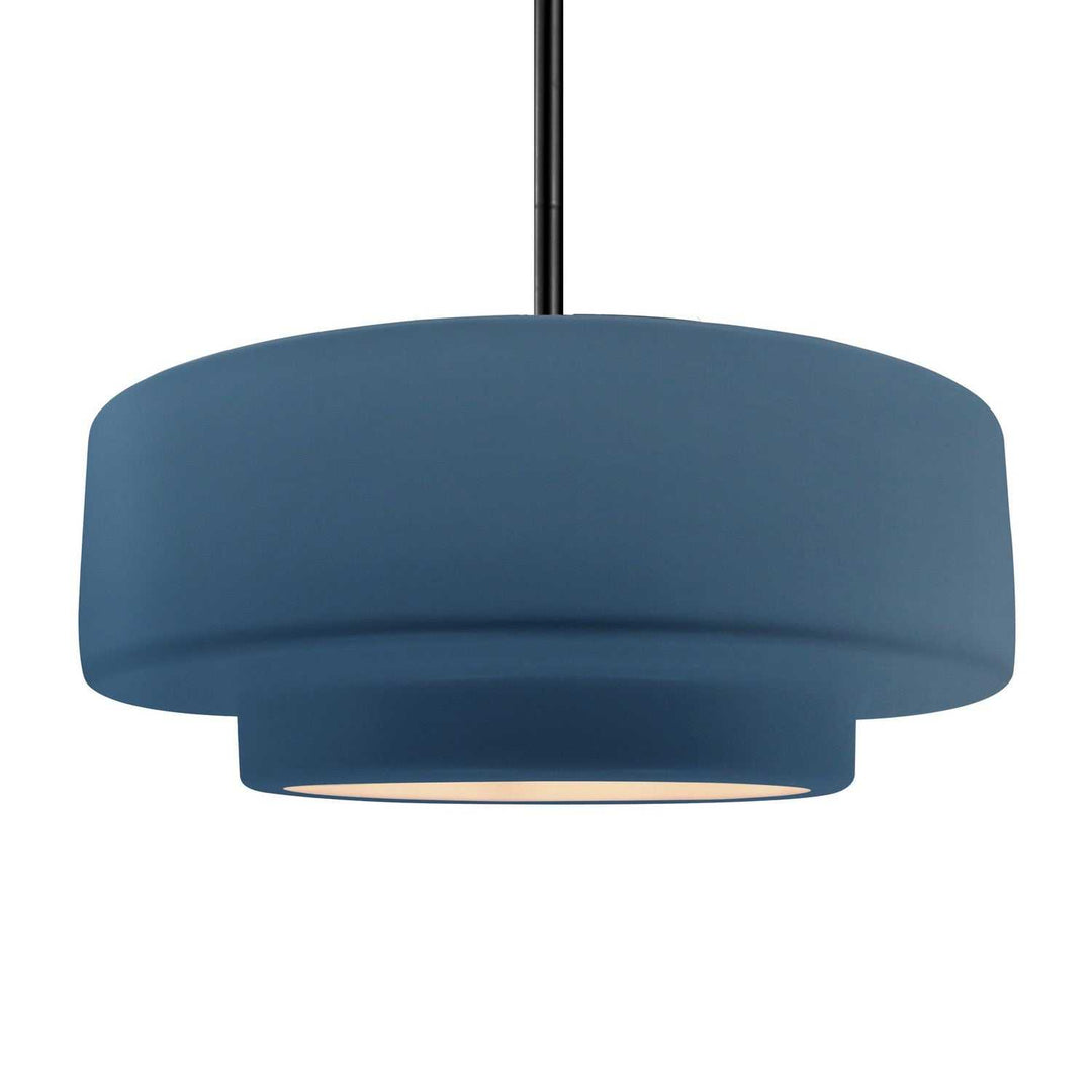 Radiance One Light Pendant in Midnight Sky w/ Matte White Justice Designs