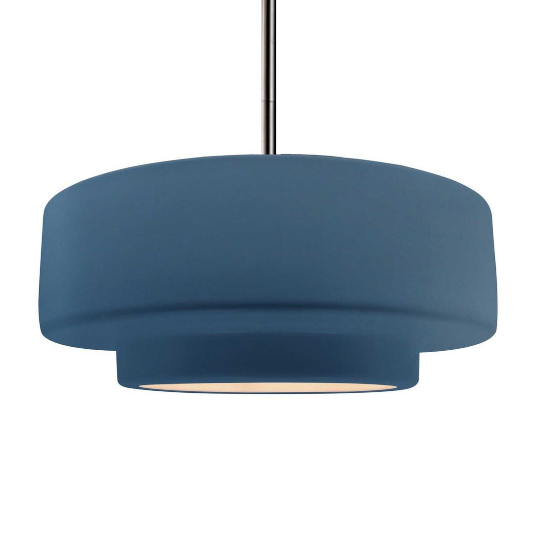 Radiance One Light Pendant in Midnight Sky w/ Matte White Justice Designs
