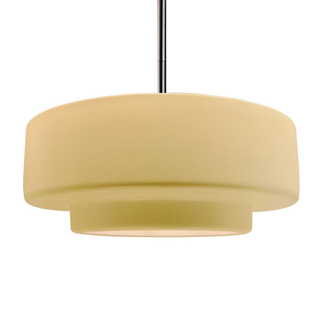 Radiance One Light Pendant in Muted Yellow Justice Designs