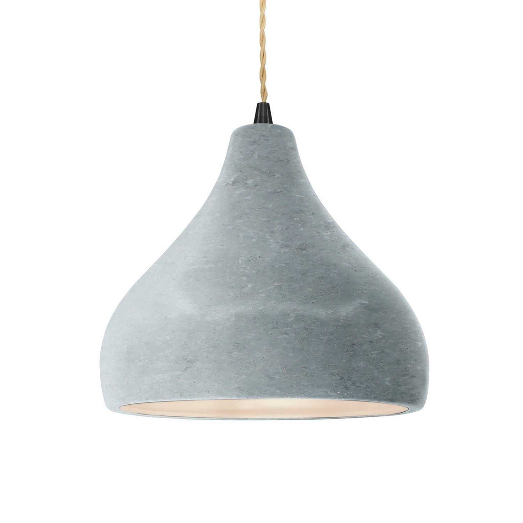 Radiance One Light Pendant in Concrete Justice Designs
