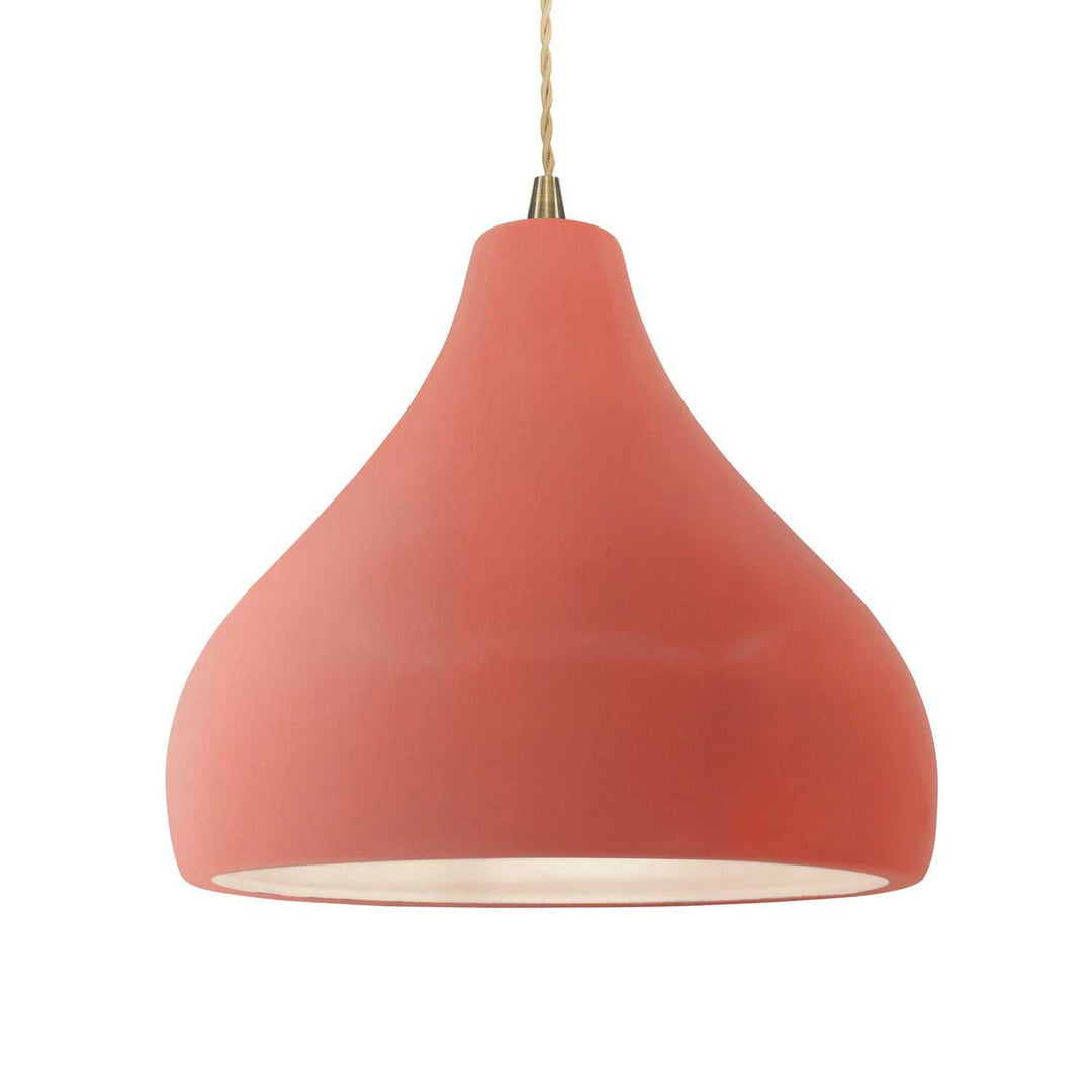 Radiance One Light Pendant in Gloss Blush Justice Designs