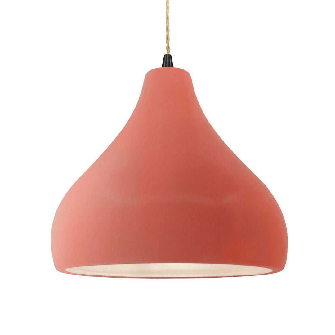 Radiance One Light Pendant in Gloss Blush Justice Designs