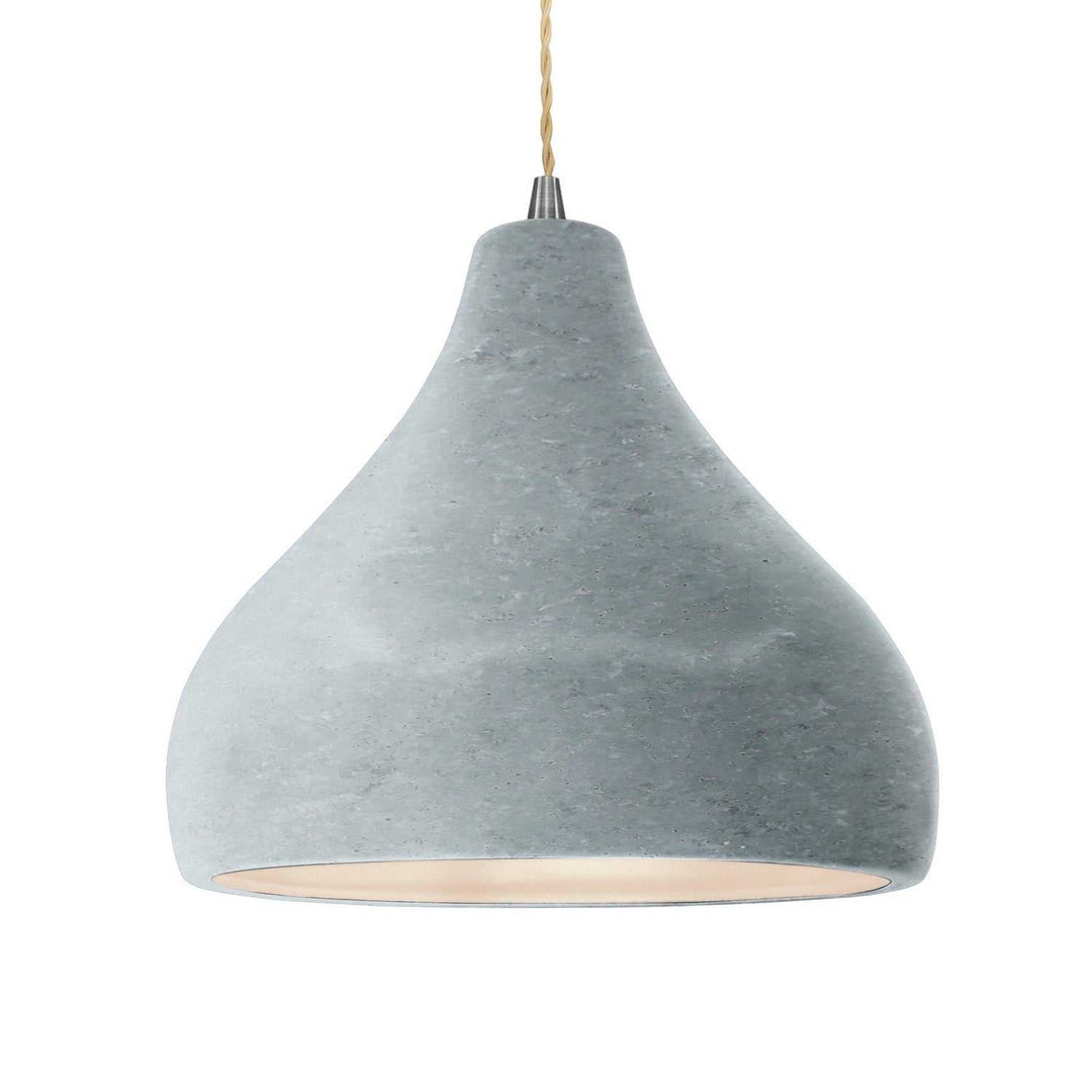 Radiance One Light Pendant in Concrete Justice Designs
