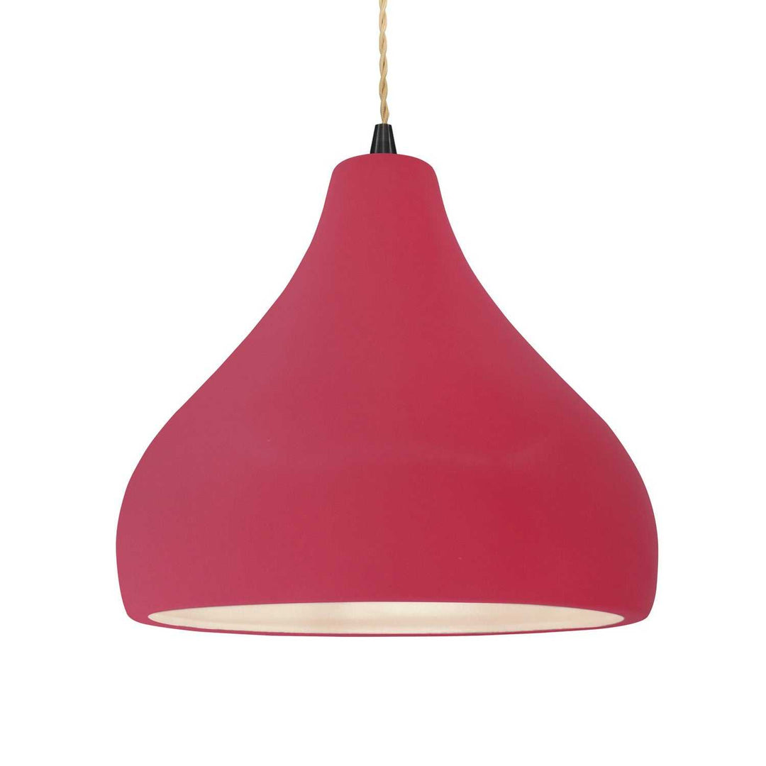 Radiance One Light Pendant in Cerise Justice Designs