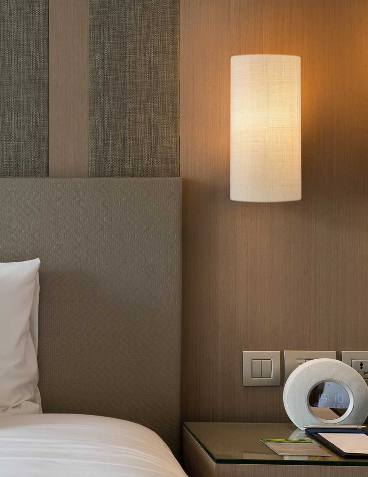 Textile One Light Wall Sconce Justice Designs