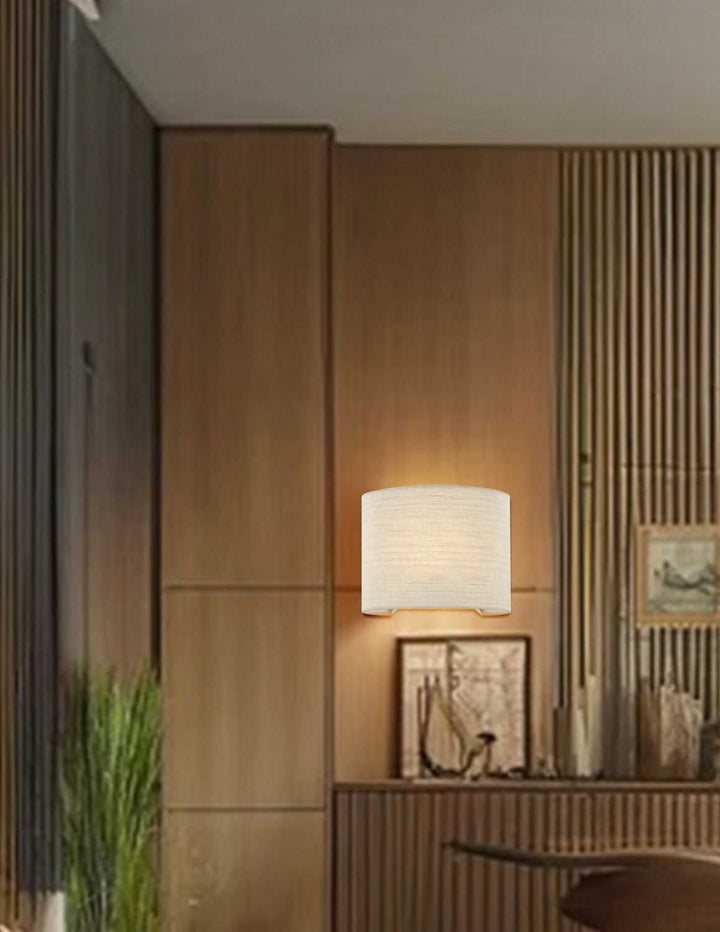 Textile One Light Wall Sconce Justice Designs