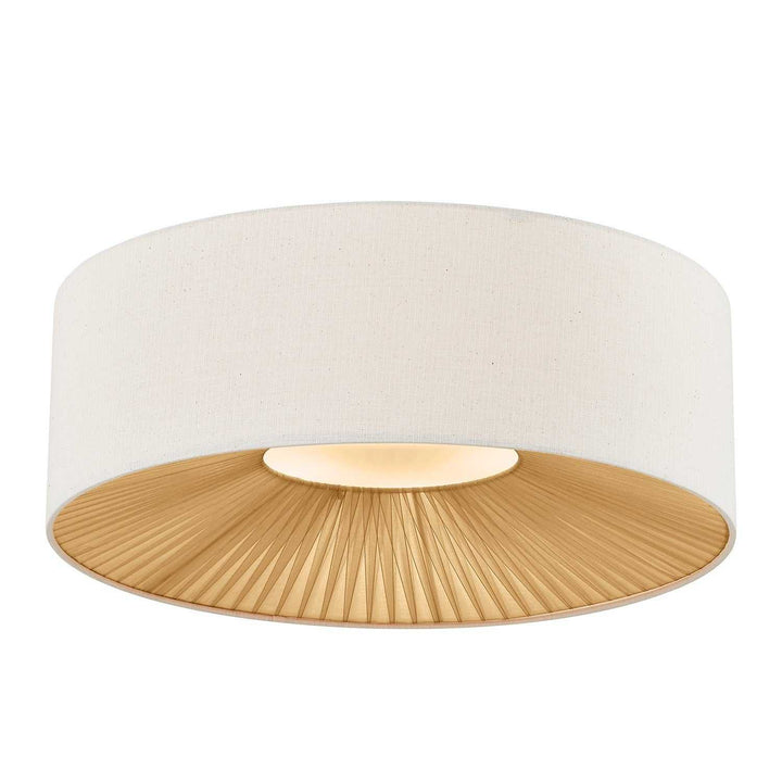 Textile Eight Light Flush-Mount in Matte Black Justice Designs