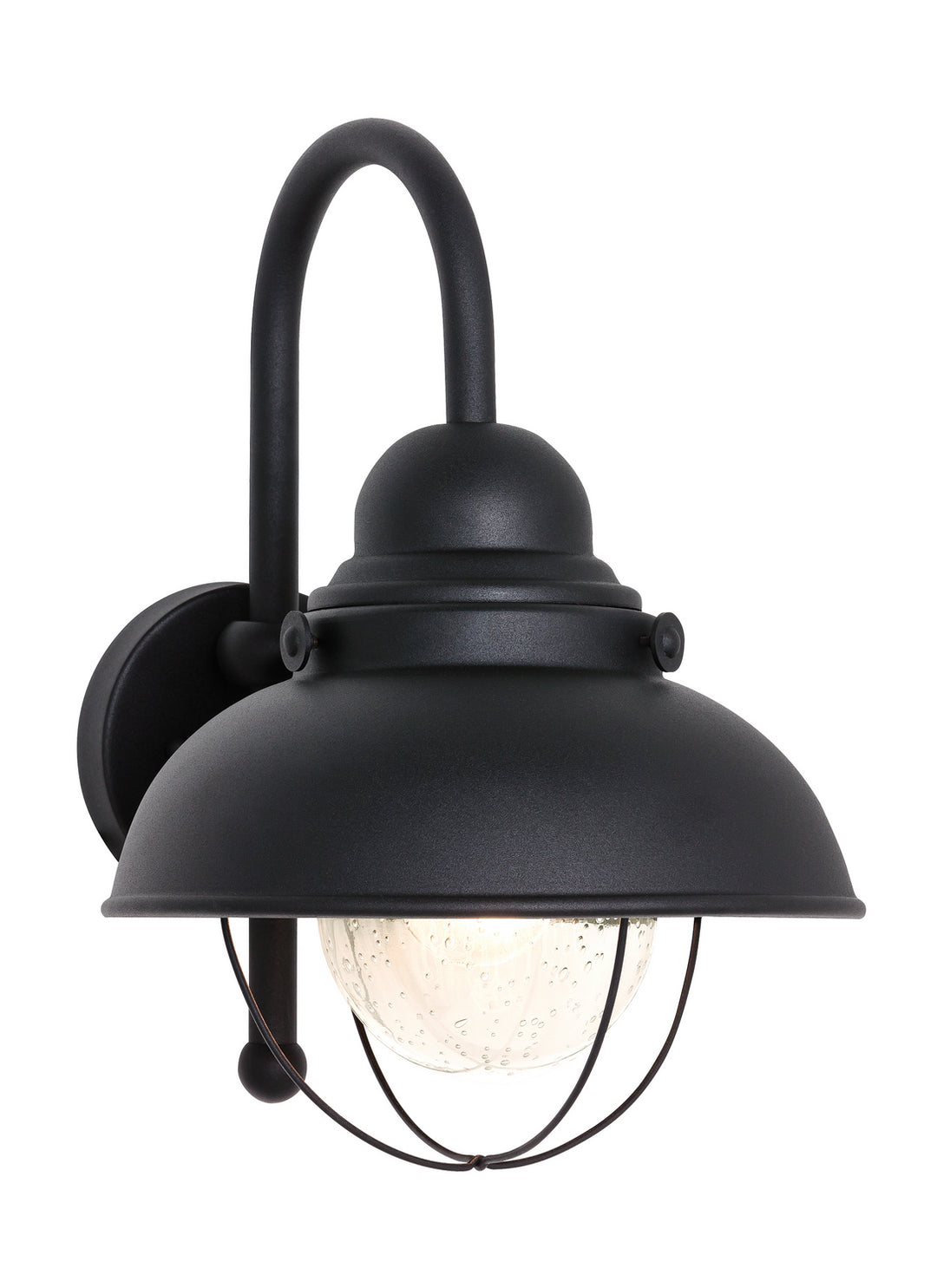 Sebring One Light Outdoor Wall Lantern in Black - available from The Lighting Shoppe, trusted by Canadian homeowners