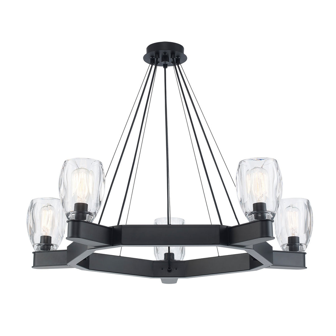 Harmony Hills Five Light Chandelier in Black - available from The Lighting Shoppe, trusted by Canadian homeowners