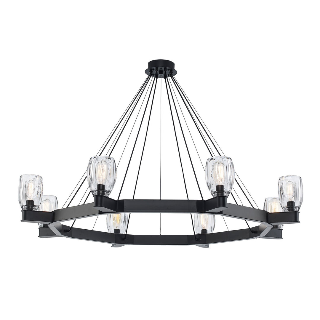 Harmony Hills Eight Light Chandelier in Black - available from The Lighting Shoppe, trusted by Canadian homeowners