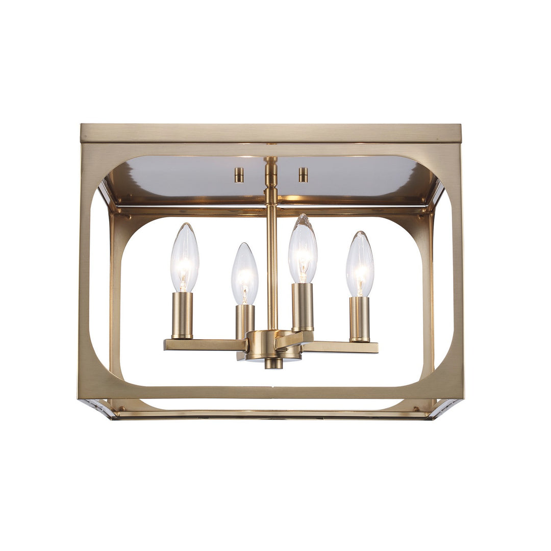 Ruby Ridge Four Light Flush Mount in Antique Gold - available from The Lighting Shoppe, trusted by Canadian homeowners