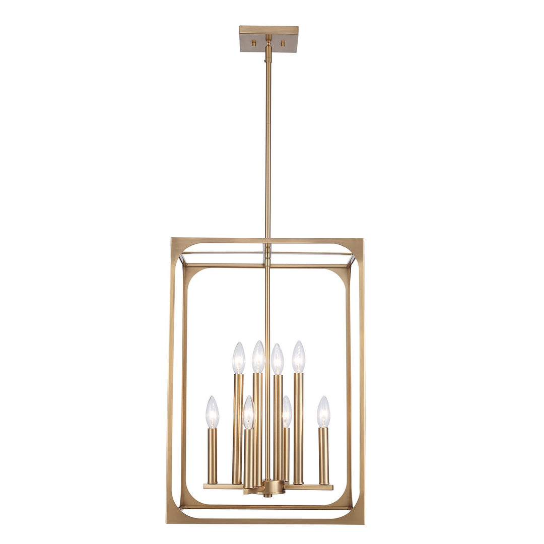 Ruby Ridge Eight Light Pendant in Antique Gold - available from The Lighting Shoppe, trusted by Canadian homeowners
