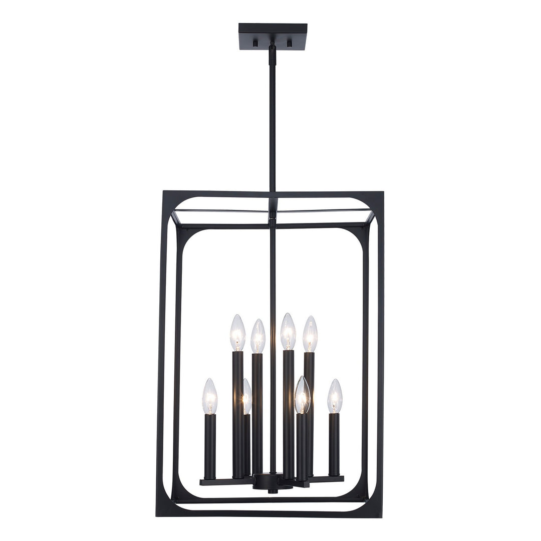 Ruby Ridge Eight Light Pendant in Black - available from The Lighting Shoppe, trusted by Canadian homeowners