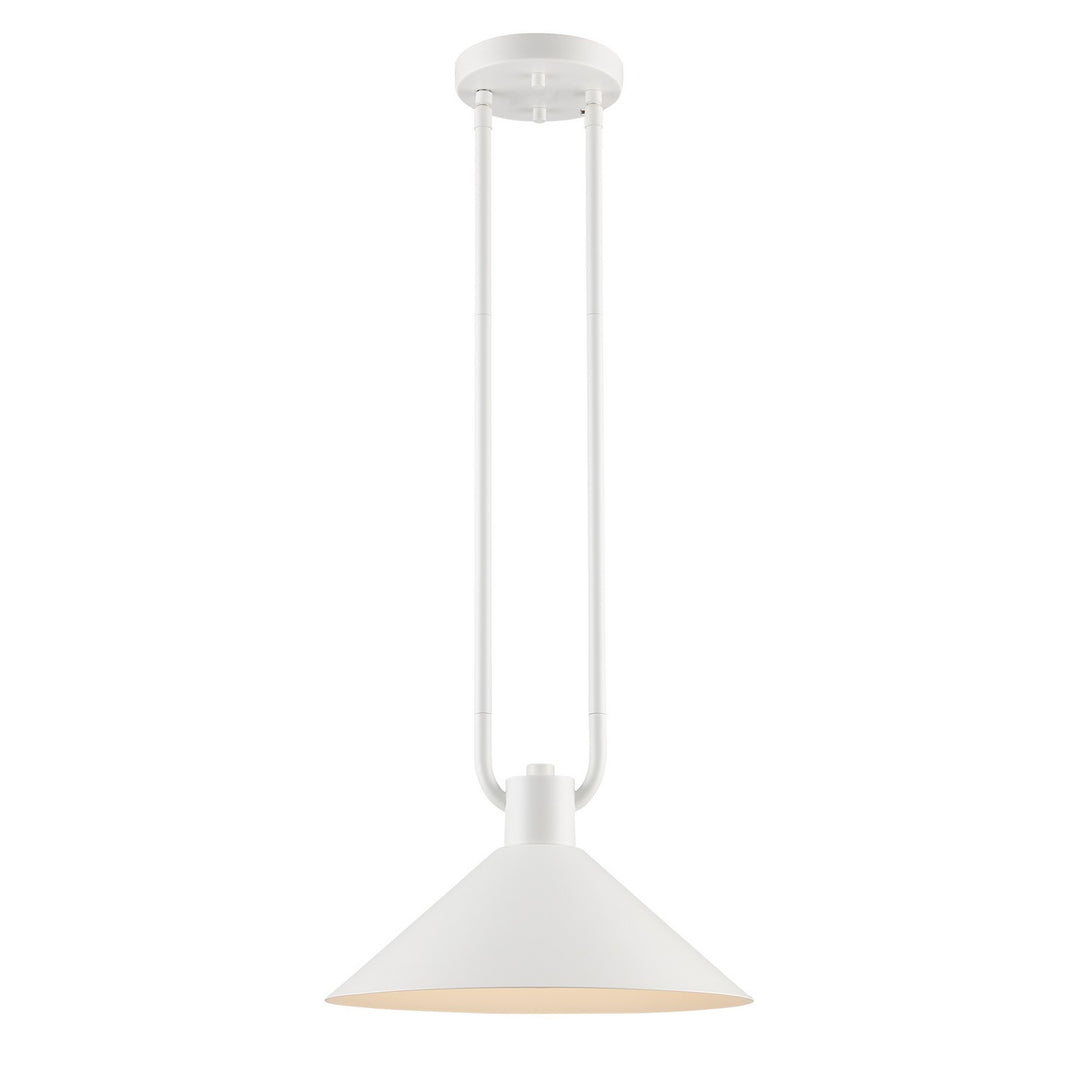 Roscoe One Light Pendant in White - available from The Lighting Shoppe, trusted by Canadian homeowners