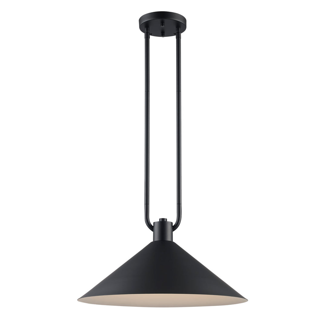 Roscoe One Light Pendant in Black - available from The Lighting Shoppe, trusted by Canadian homeowners