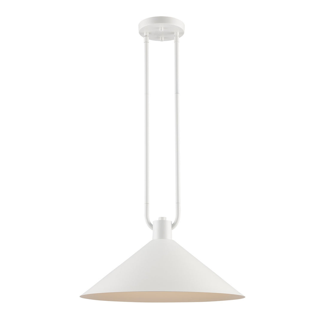 Roscoe One Light Pendant in White - available from The Lighting Shoppe, trusted by Canadian homeowners