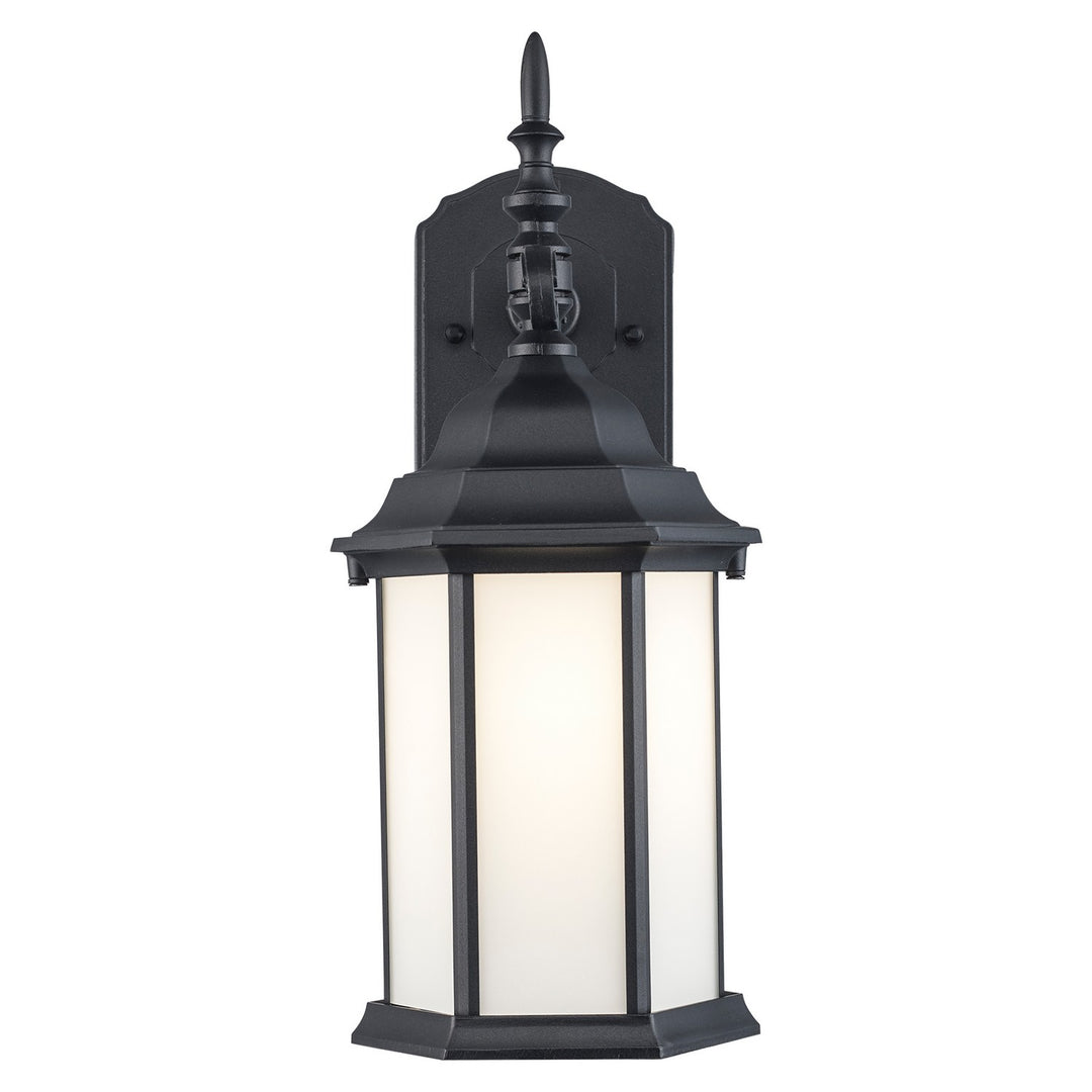Eldlight One Light Outdoor Wall Lantern in Black - available from The Lighting Shoppe, trusted by Canadian homeowners