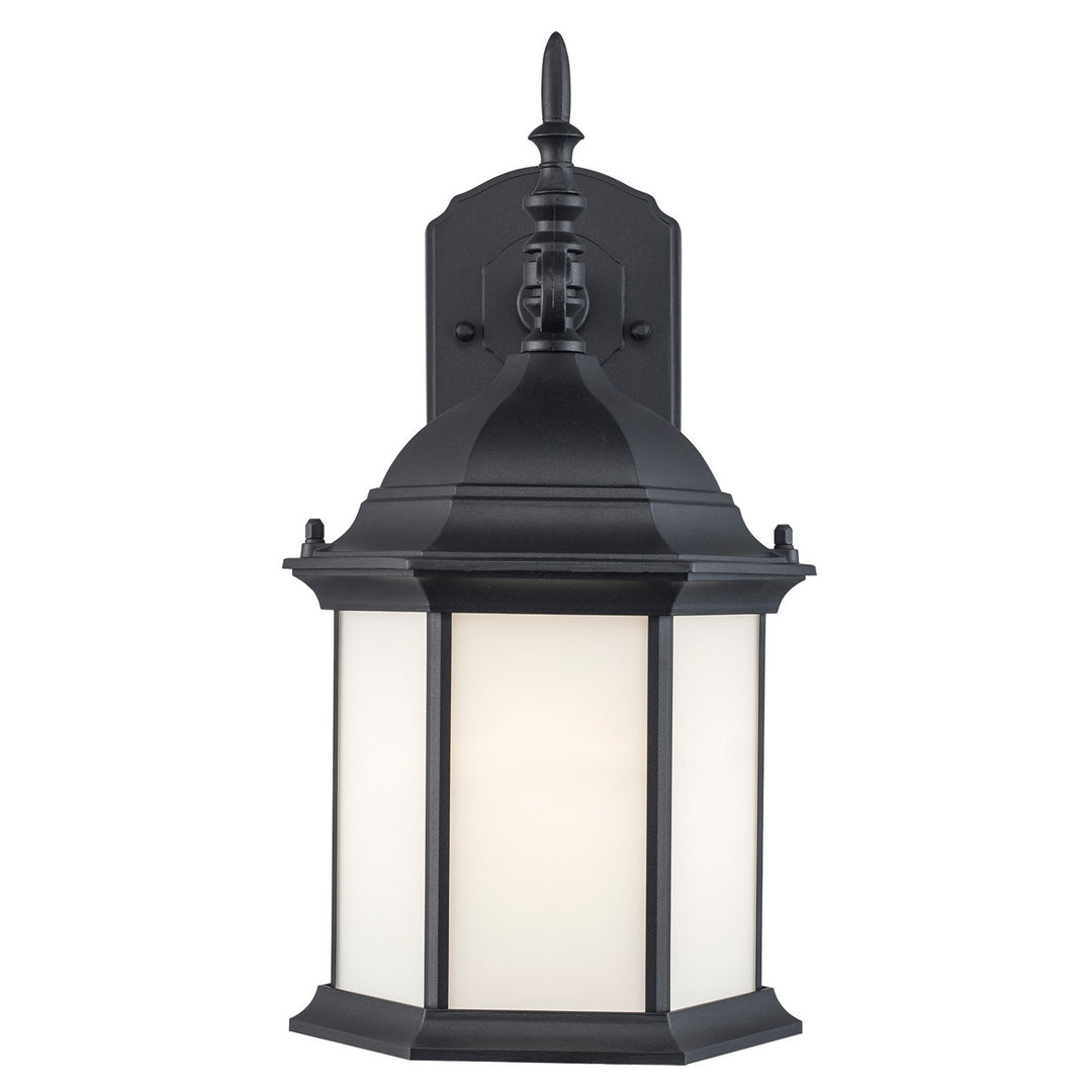 Eldlight One Light Outdoor Wall Lantern in Black - available from The Lighting Shoppe, trusted by Canadian homeowners