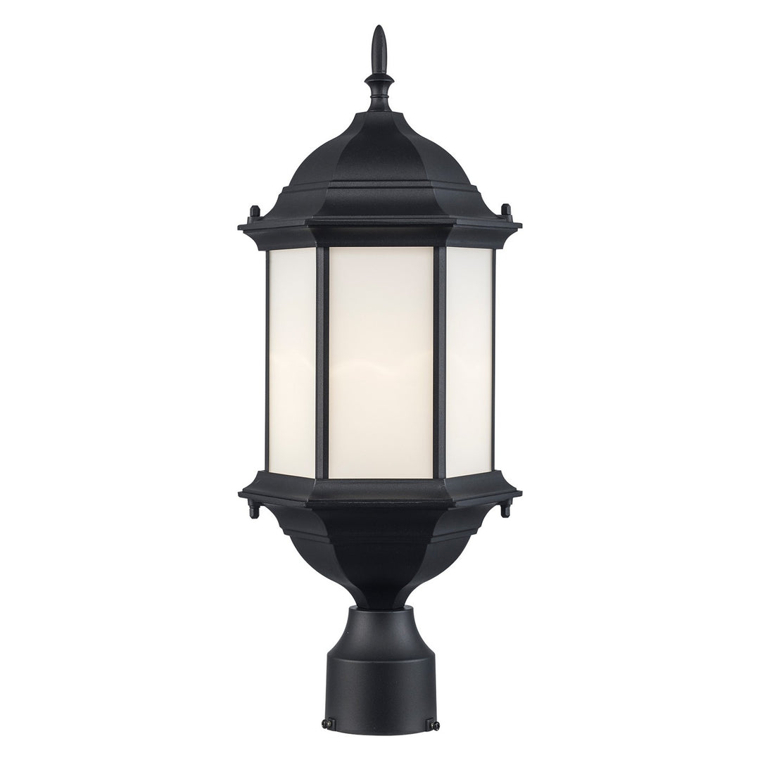 Eldlight One Light Outdoor Post Mount in Black - available from The Lighting Shoppe, trusted by Canadian homeowners
