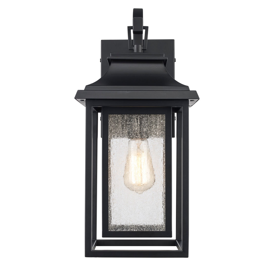 Bosque One Light Outdoor Wall Lantern in Black - available from The Lighting Shoppe, trusted by Canadian homeowners
