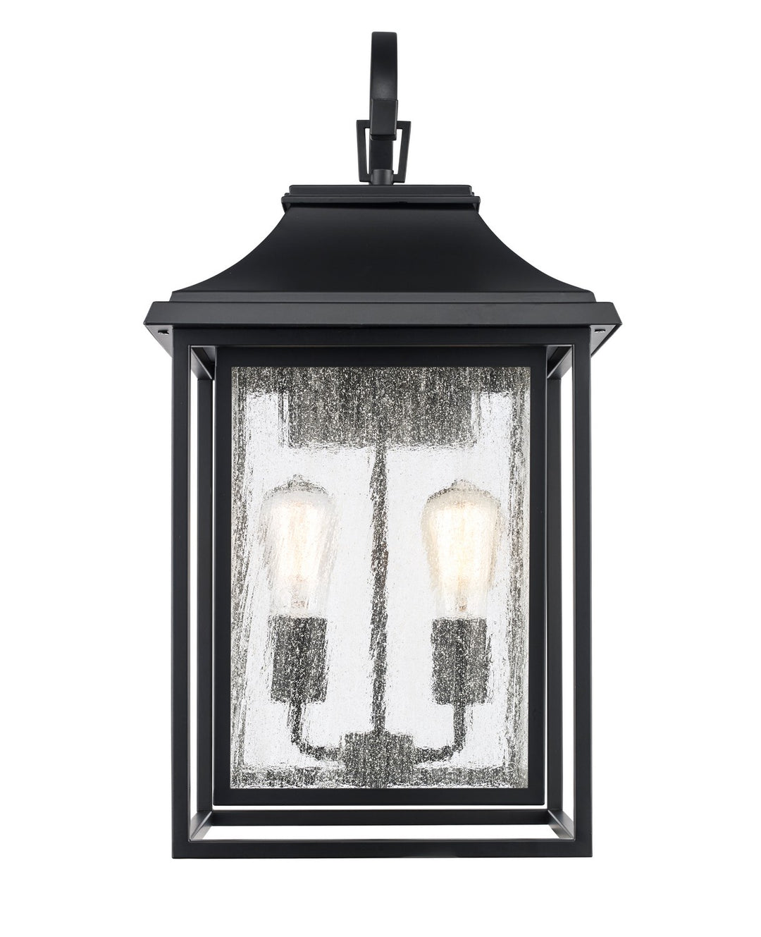 Bosque Two Light Outdoor Wall Lantern in Black - available from The Lighting Shoppe, trusted by Canadian homeowners