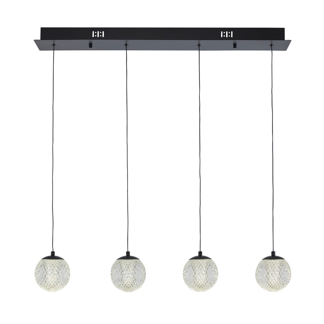 Sunburst LED Linear Pendant in Black - available from The Lighting Shoppe, trusted by Canadian homeowners