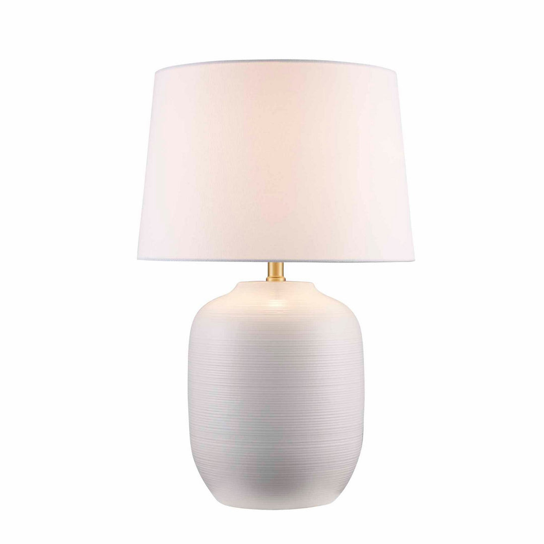 Fjord One Light Table Lamp in White - available from The Lighting Shoppe, trusted by Canadian homeowners