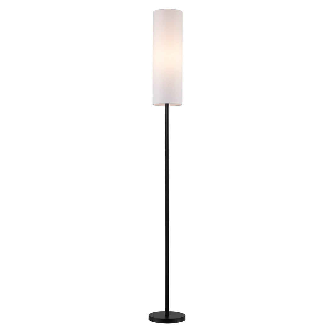 Dorris One Light Floor Lamp in Black - available from The Lighting Shoppe, trusted by Canadian homeowners