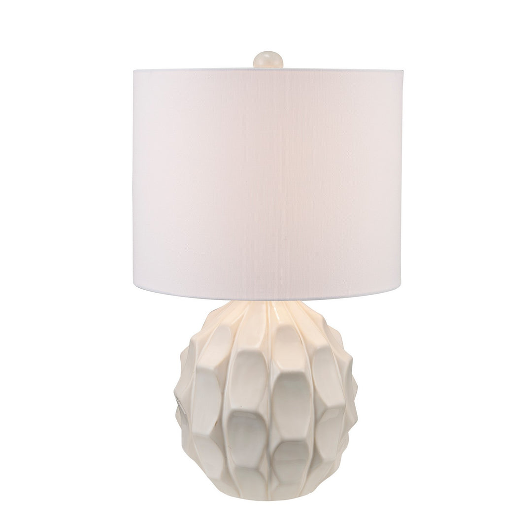 Halloway One Light Table Lamp in White - available from The Lighting Shoppe, trusted by Canadian homeowners