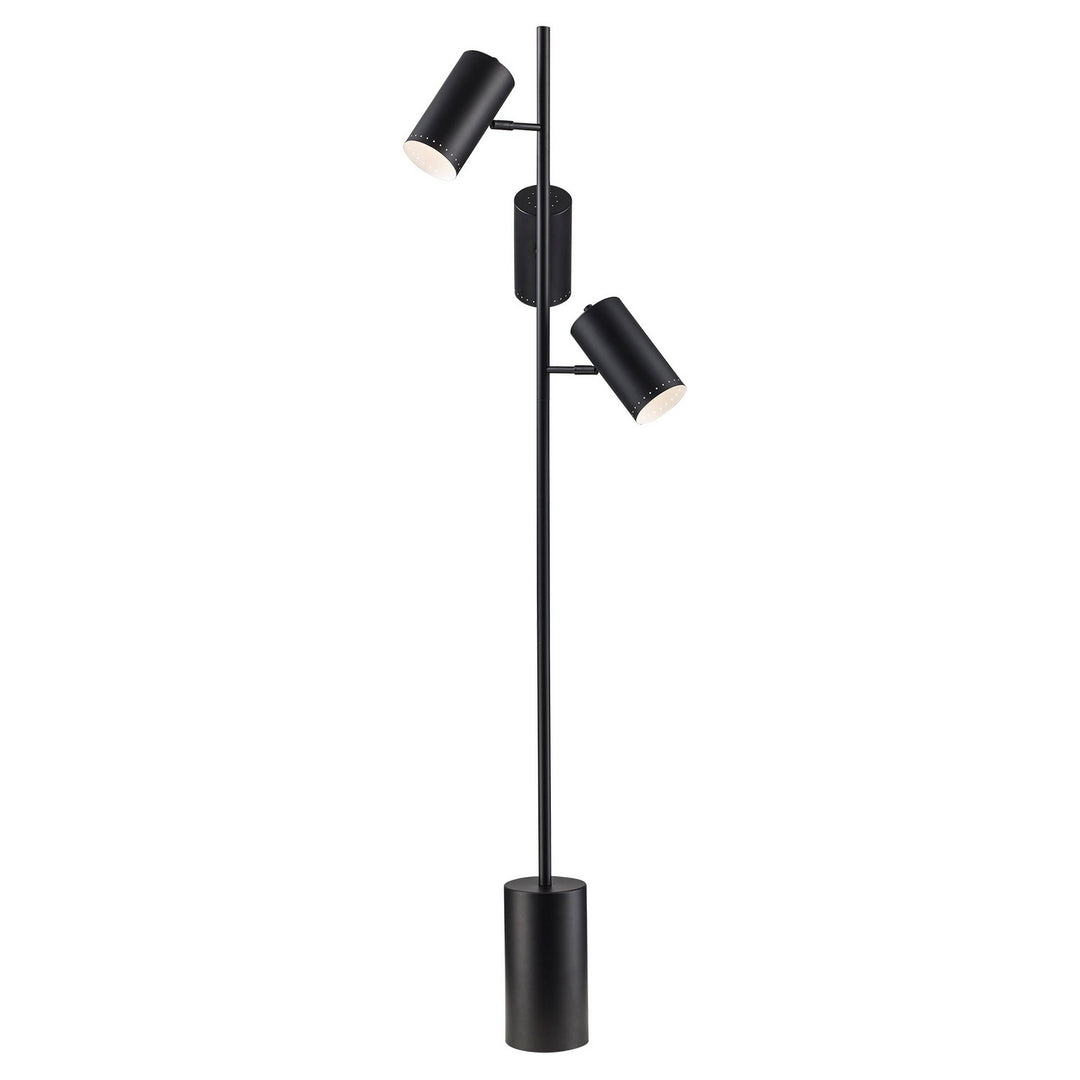 Ethel Three Light Floor Lamp in Black - available from The Lighting Shoppe, trusted by Canadian homeowners
