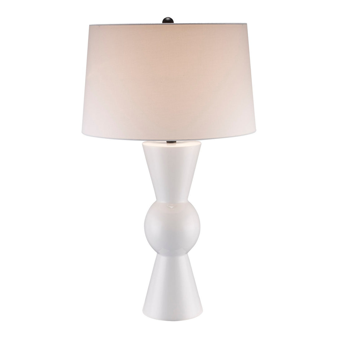 Romola One Light Table Lamp in White - available from The Lighting Shoppe, trusted by Canadian homeowners