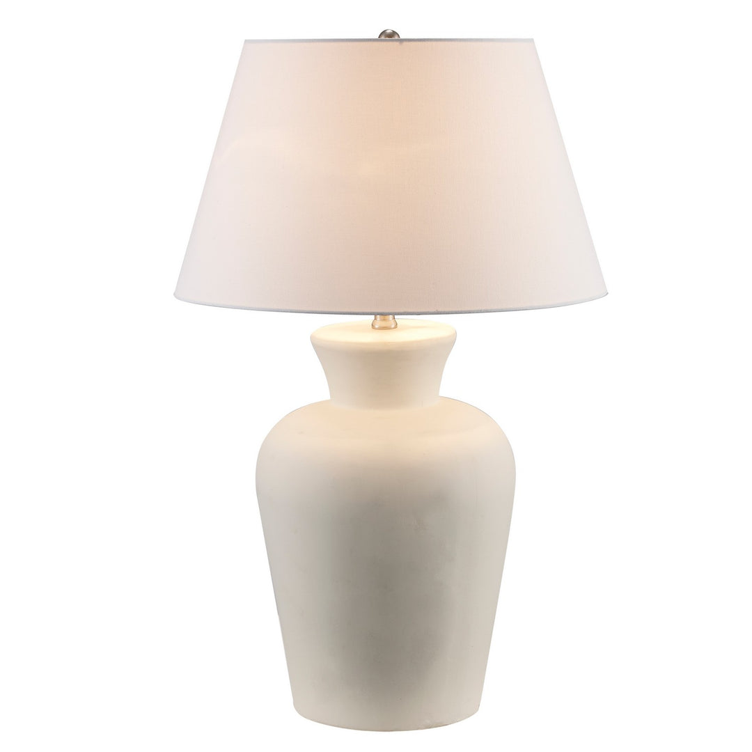 Clarisse One Light Table Lamp in White - available from The Lighting Shoppe, trusted by Canadian homeowners