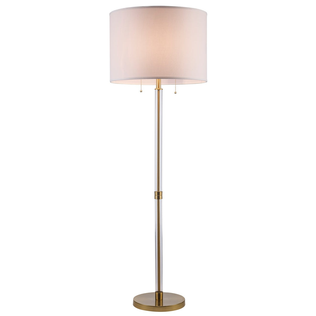 Nori One Light Floor Lamp in Antique Gold - available from The Lighting Shoppe, trusted by Canadian homeowners