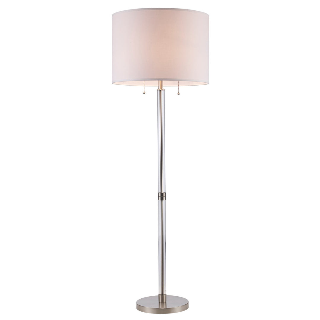 Nori One Light Floor Lamp in Brushed Nickel - available from The Lighting Shoppe, trusted by Canadian homeowners