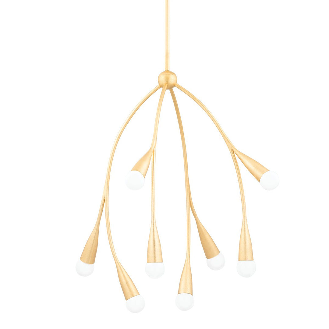 Elsa Eight Light Chandelier in Gold Leaf - available from The Lighting Shoppe, trusted by Canadian homeowners