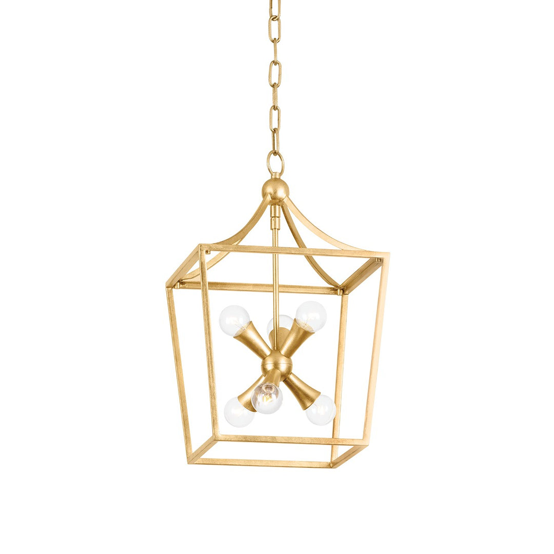 Mitzi Canada - H807706S-VGL - Six Light Lantern - Kendall - Vintage Gold Leaf