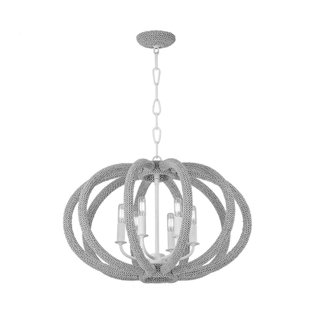 Lewiston Three Light Chandelier in White Plaster - available from The Lighting Shoppe, trusted by Canadian homeowners